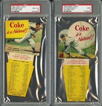 1952 Coca-Cola Playing Tips #1 All-Time Finest PSA Graded Complete Set of 10 